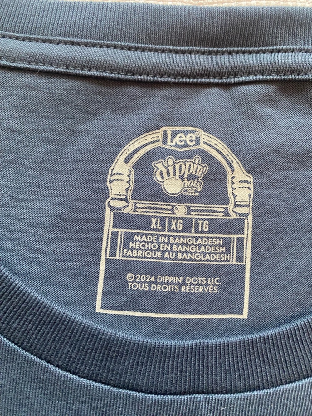 Lee Dippin Dots Men's Short Sleeve Graphic Crew Neck Blue T-Shirt Size XL NWOT - Picture 5 of 11